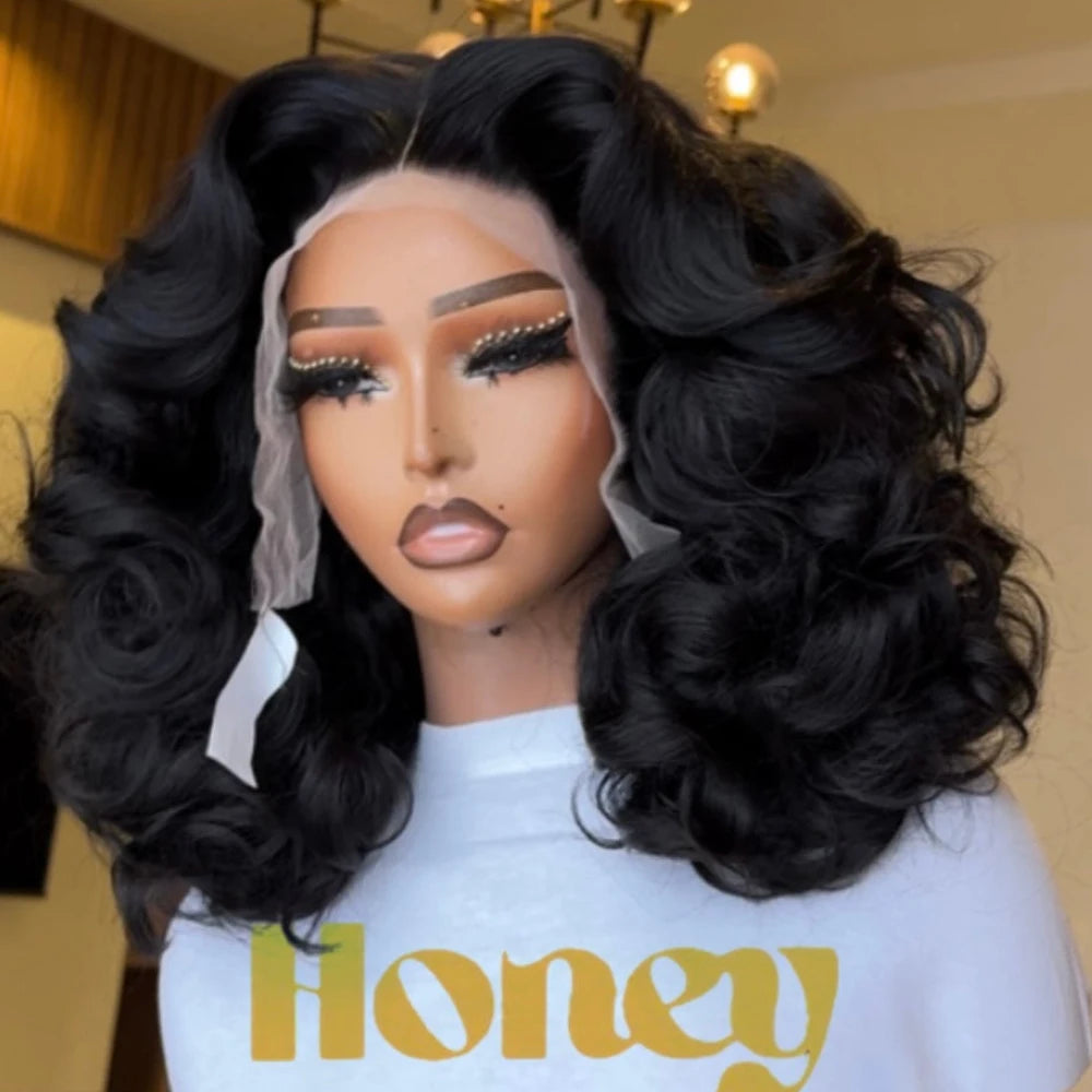 Vietnamese Super Double Drawn Human Hair Wig 13x4 Lace Front Wigs Vietnamese Raw Hair Wigs Loose Body Wave Full Thick End Wigs