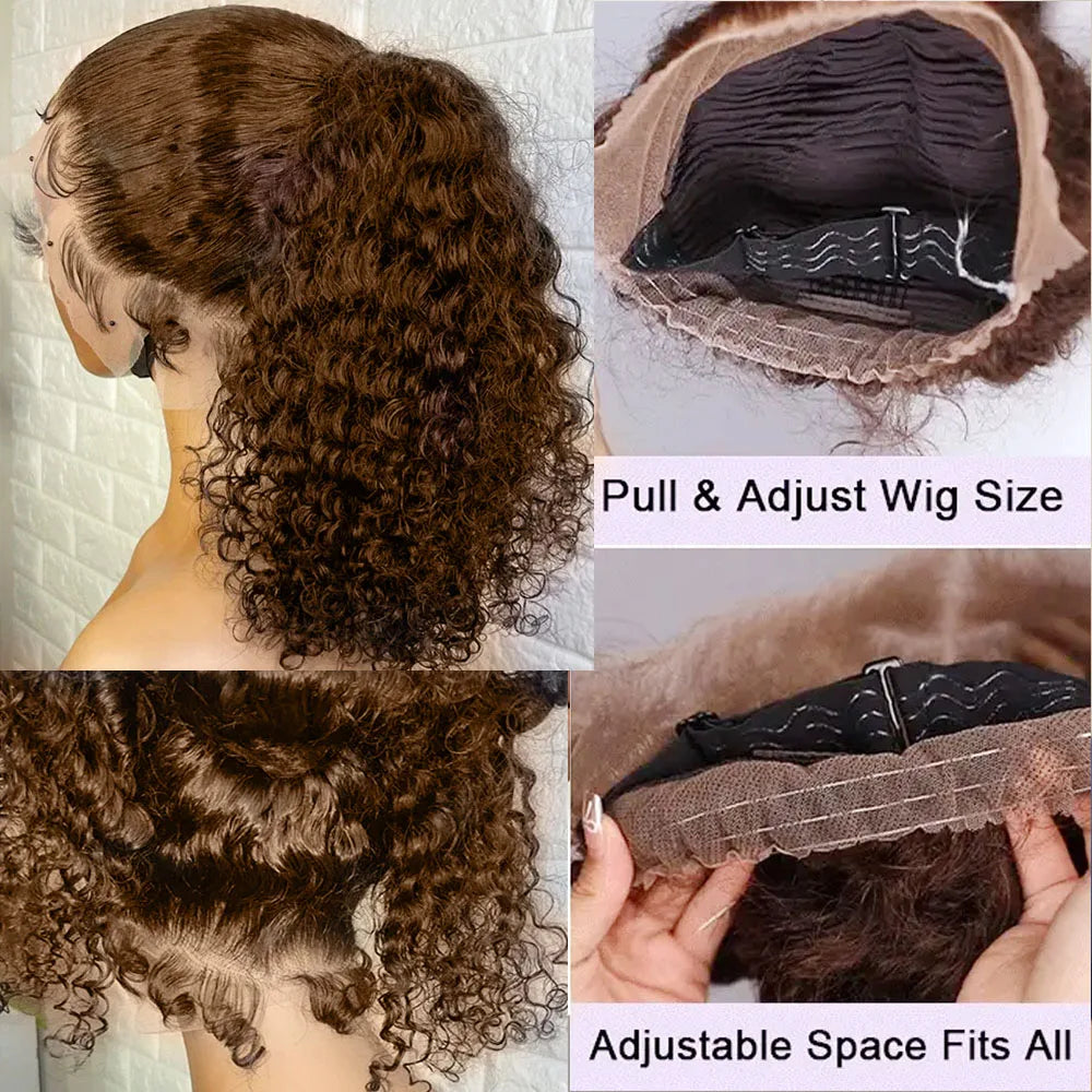 250 Density Deep Wave 360 Lace Front Human Hair Wig Water Wave