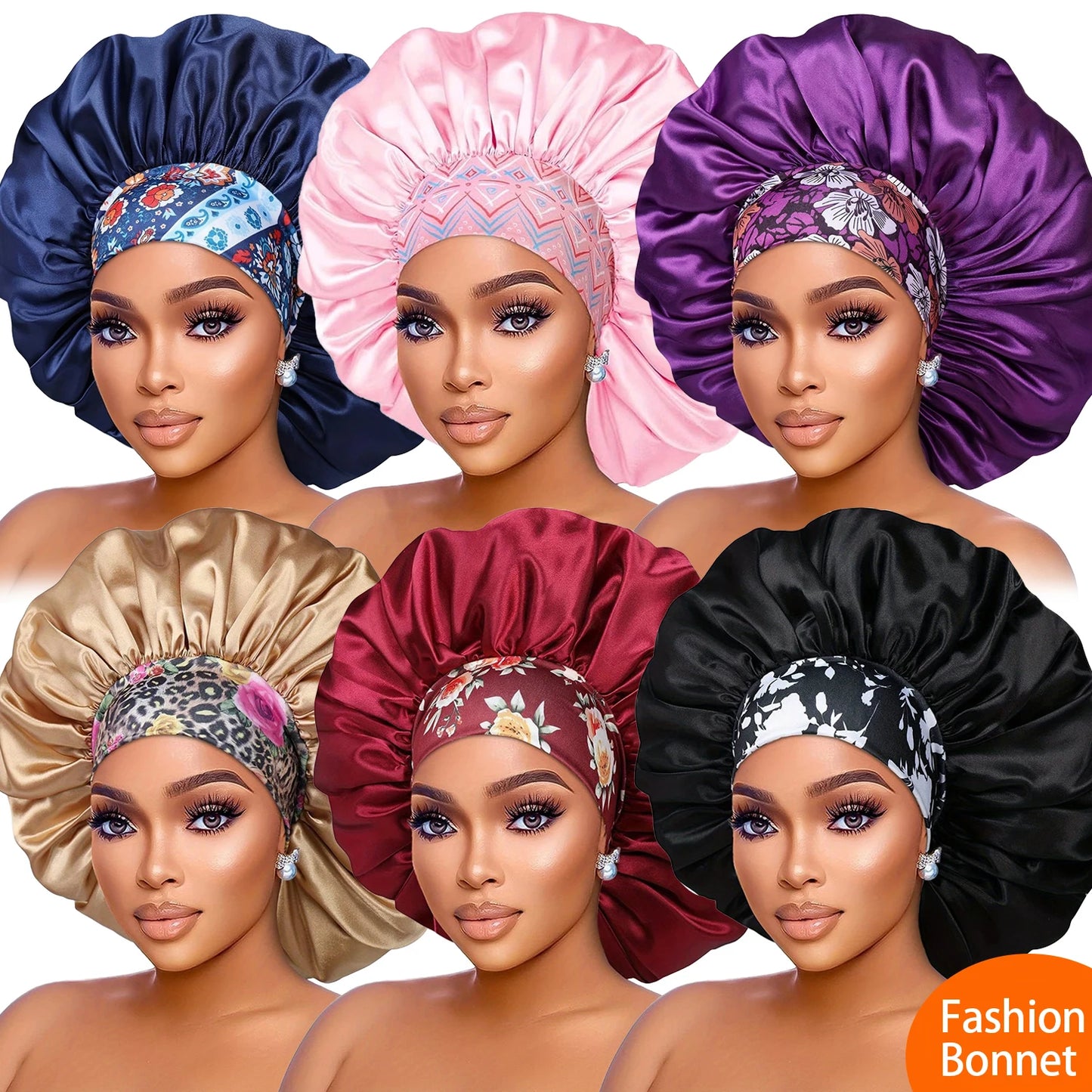 Bonnet de protection en satin.