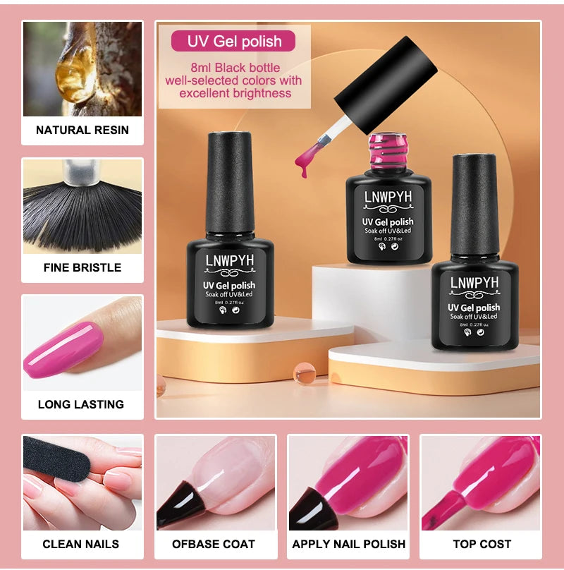 Kit de vernis gel pour ongles
