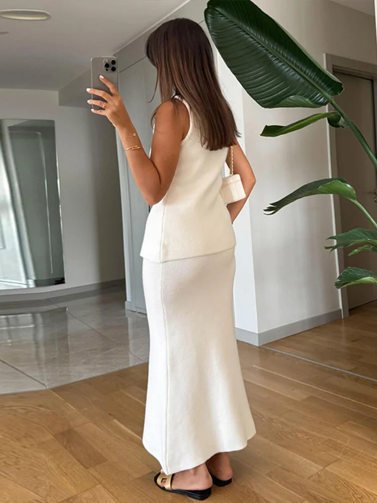 Ensemble élégant en maille pour femmes