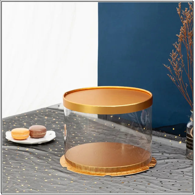 Boîtes à gâteau transparentes.
