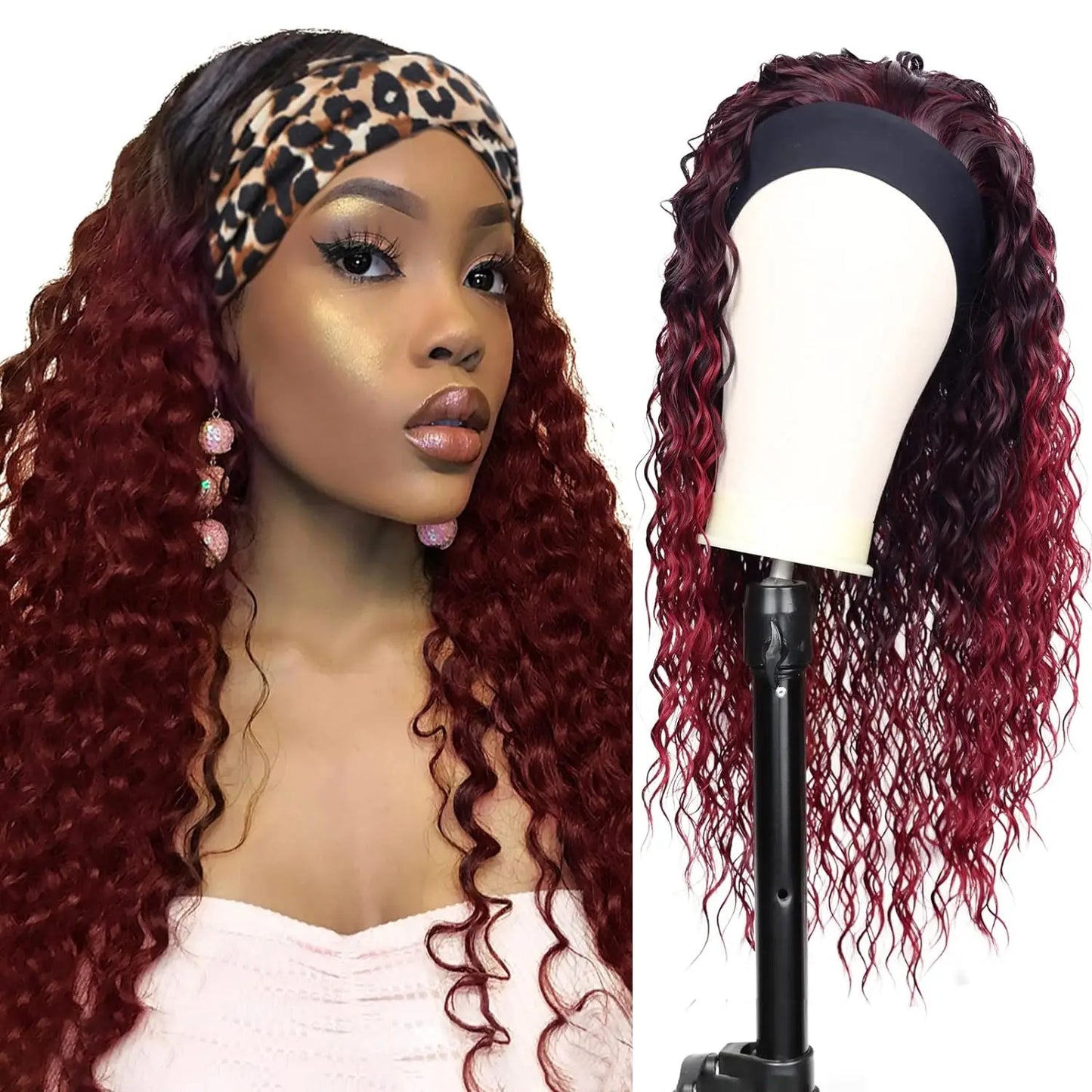 Perruque bando synthetique curly