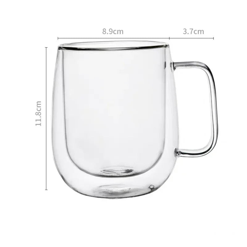 Tasse en Verre Borosilicate Résistant à la Chaleur.