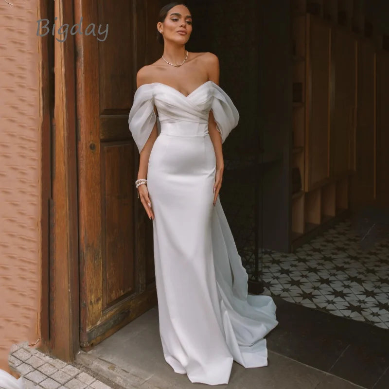 Élégante robe de mariée sirène.