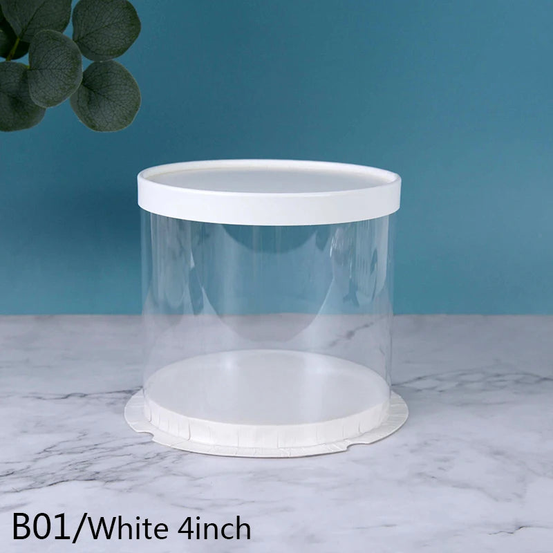 Boîtes à gâteau transparentes.