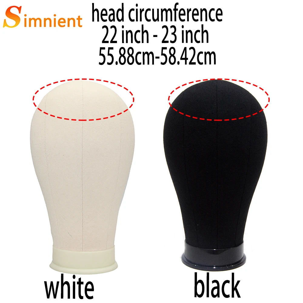 Tête d'entraînement pour mannequin, épingles en T gratuites et un kit d'installation de perruques