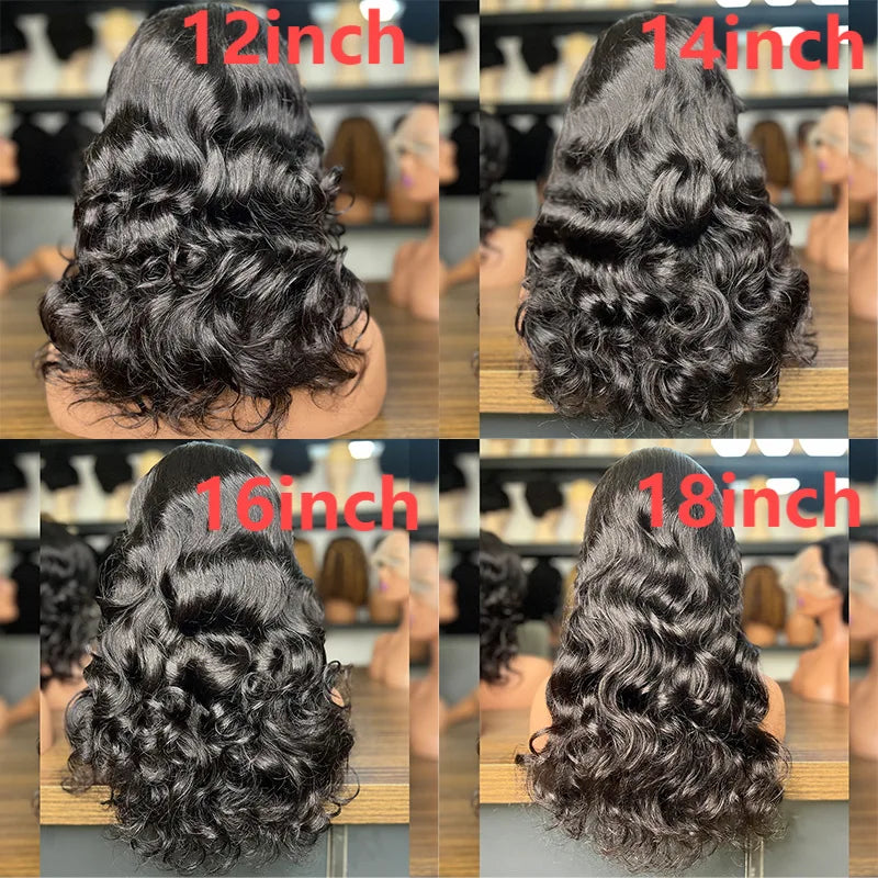 Vietnamese Super Double Drawn Human Hair Wig 13x4 Lace Front Wigs Vietnamese Raw Hair Wigs Loose Body Wave Full Thick End Wigs