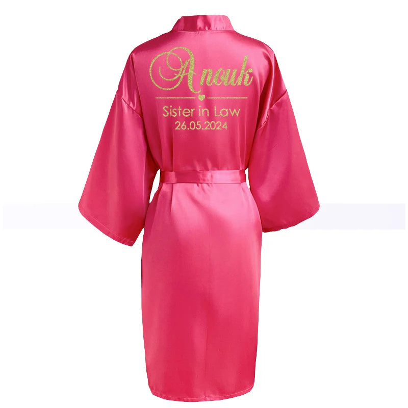 Peignoir de mariage personnalisé