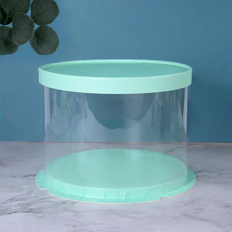 Boîtes à gâteau transparentes.