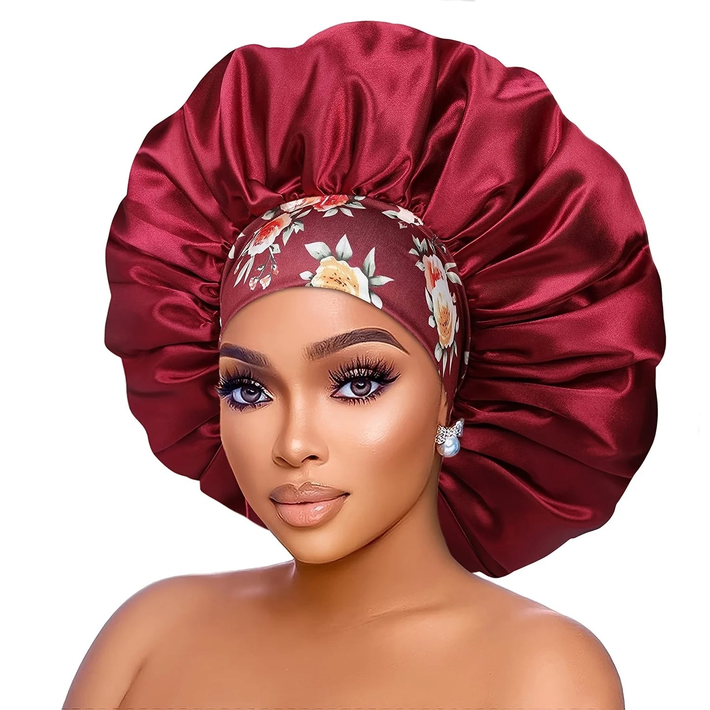 Bonnet de protection en satin.