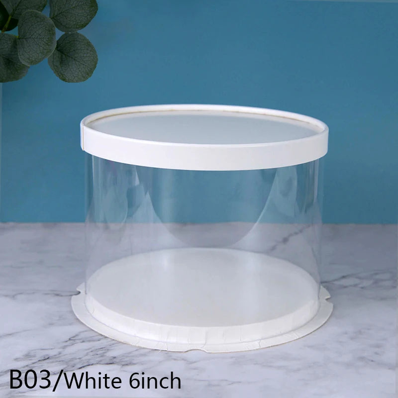 Boîtes à gâteau transparentes.