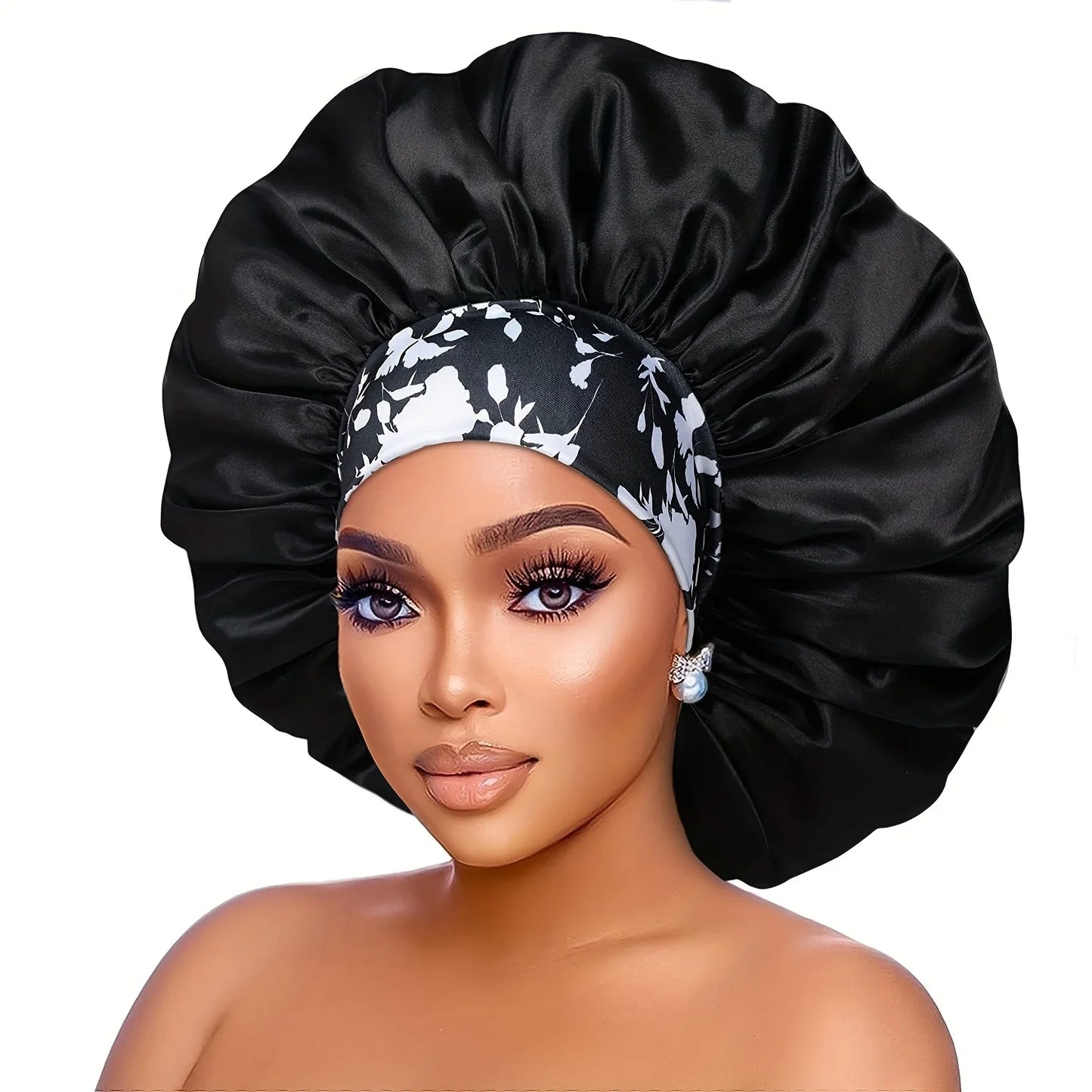 Bonnet de protection en satin.