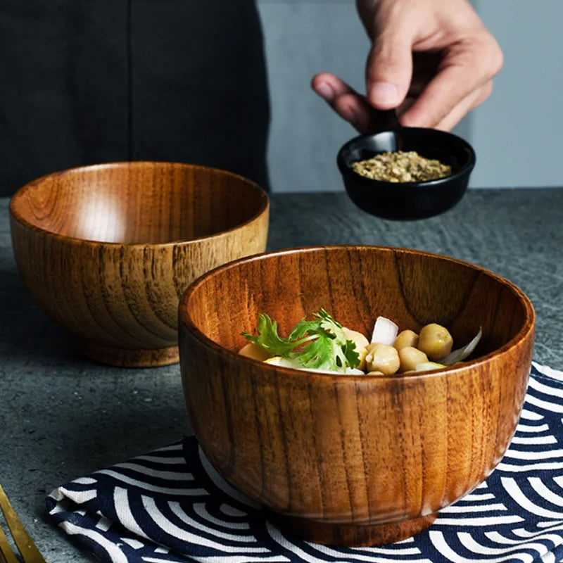 Bol en bois, style japonais