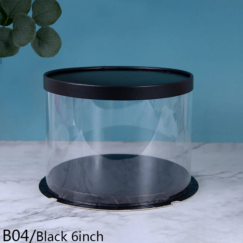Boîtes à gâteau transparentes.