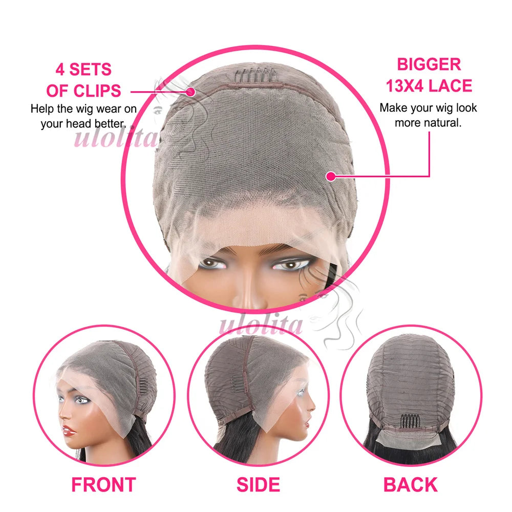 Vietnamese Super Double Drawn Human Hair Wig 13x4 Lace Front Wigs Vietnamese Raw Hair Wigs Loose Body Wave Full Thick End Wigs