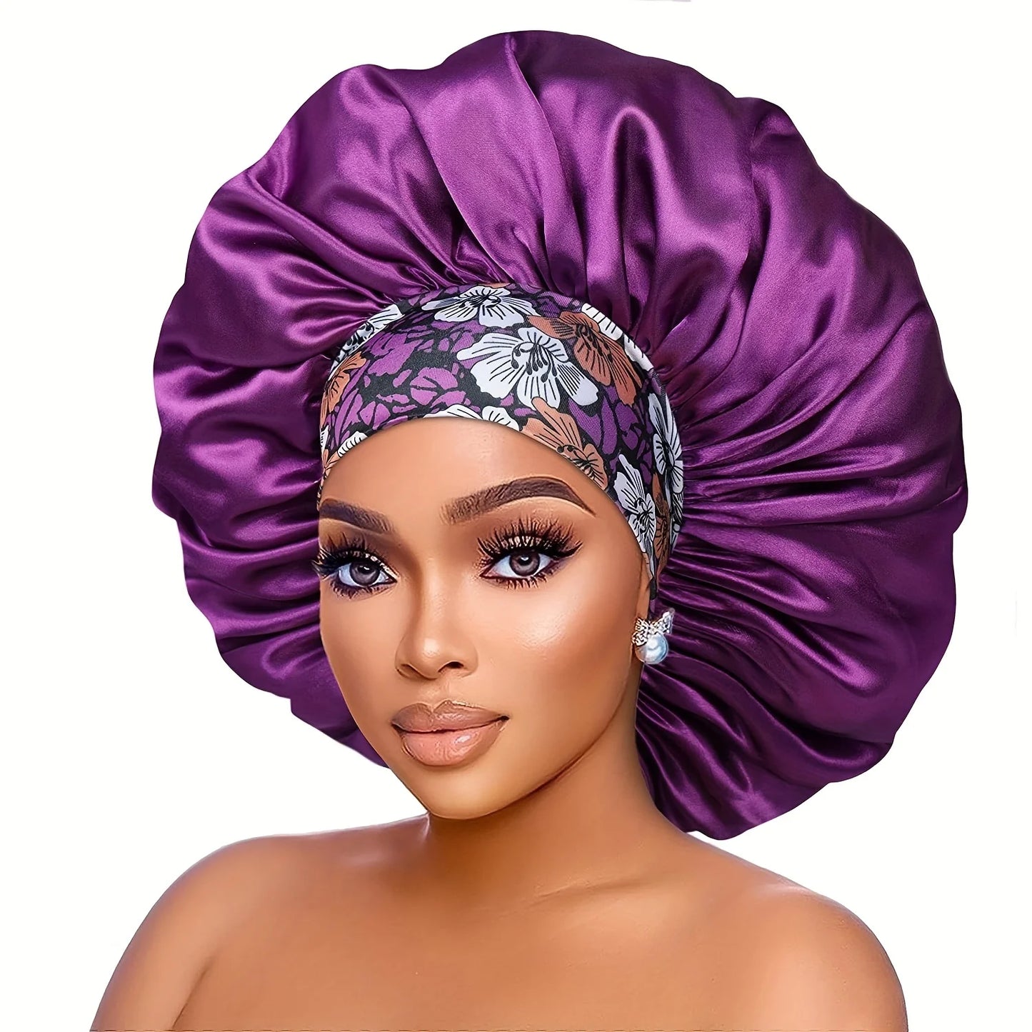 Bonnet de protection en satin.