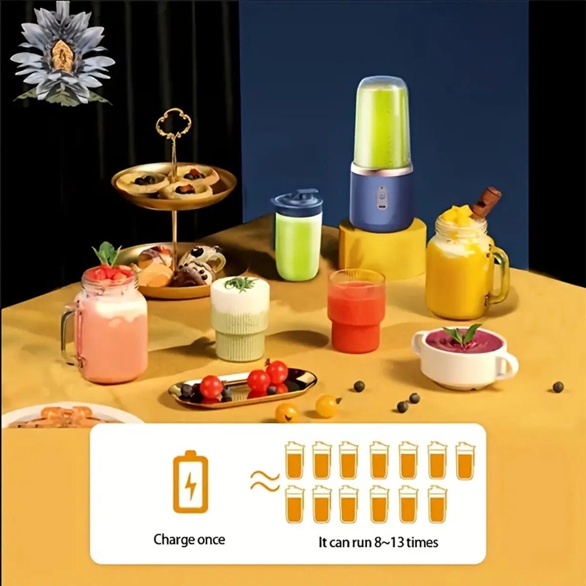 Blender portable électrique 6 lames.