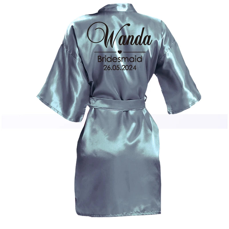 Peignoir de mariage personnalisé