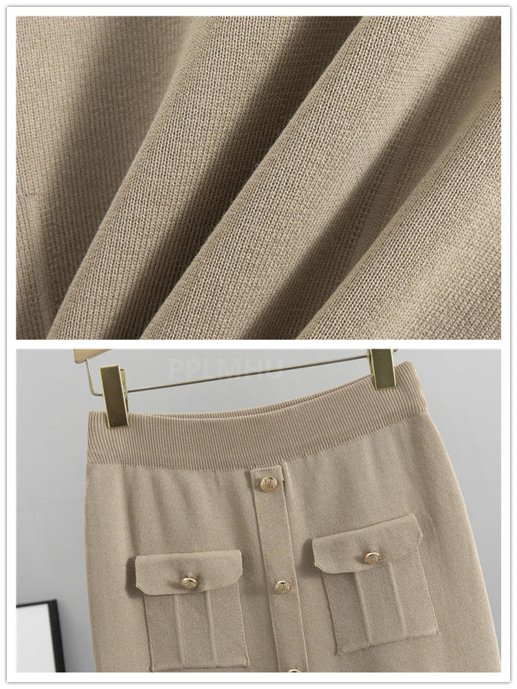 Ensemble tricot coréen pour femmes