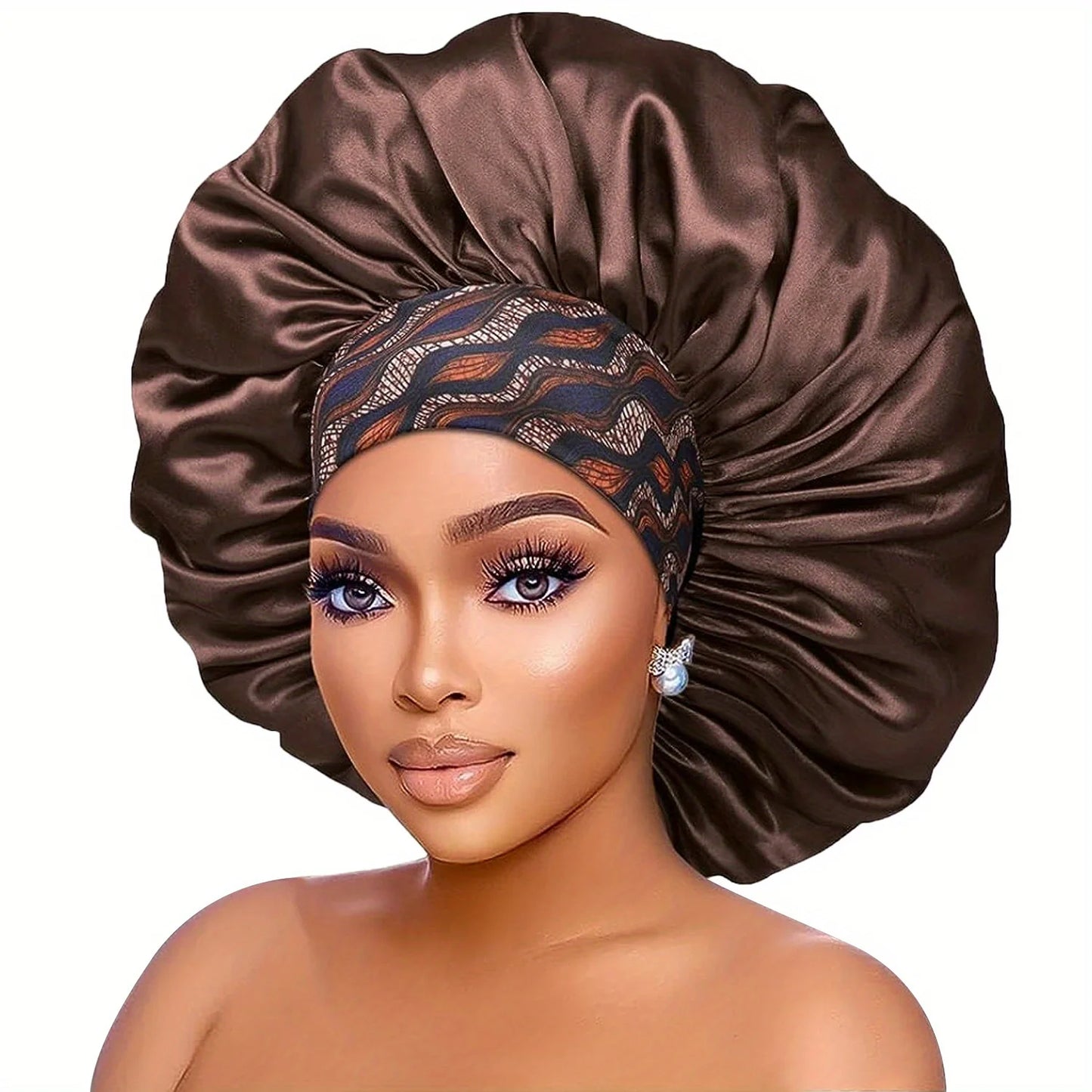 Bonnet de protection en satin.