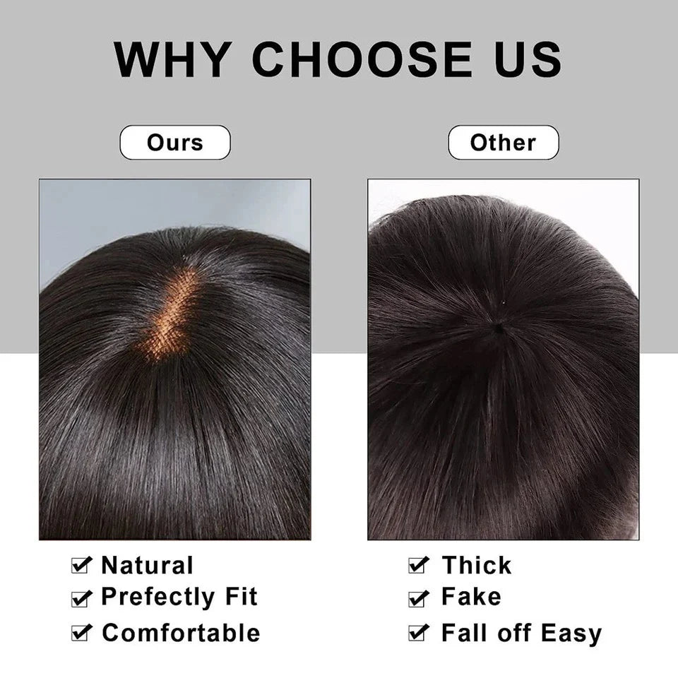 Short Bob Wig Bone Straight 100% Human Hair
