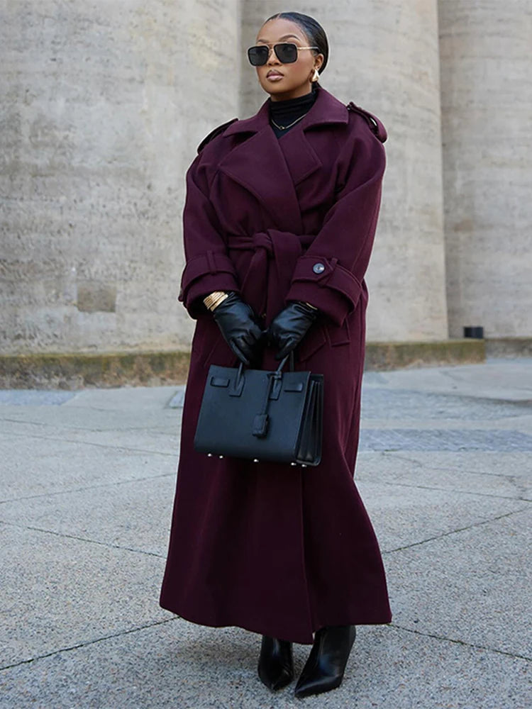 Manteau vintage à double boutonnage