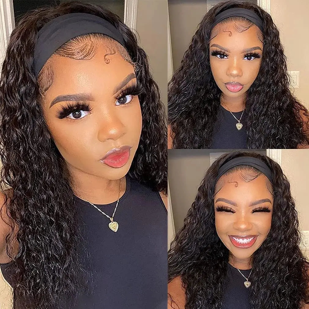 Perruque bando Human Hair Water Wave