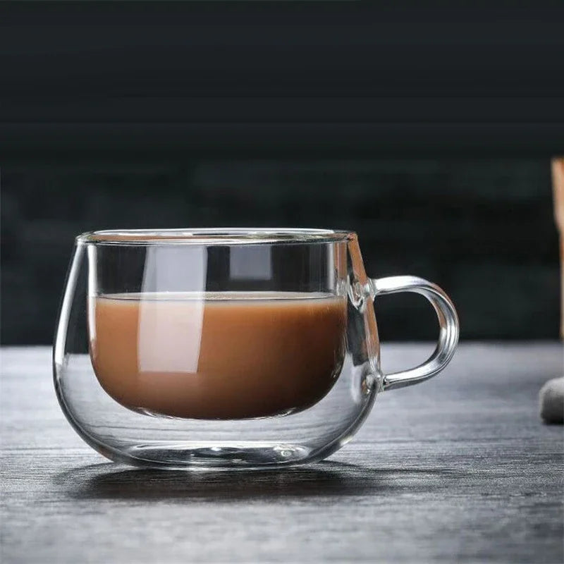 Tasse en Verre Borosilicate Résistant à la Chaleur.