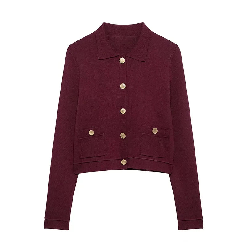 Ensemble en laine bordeau