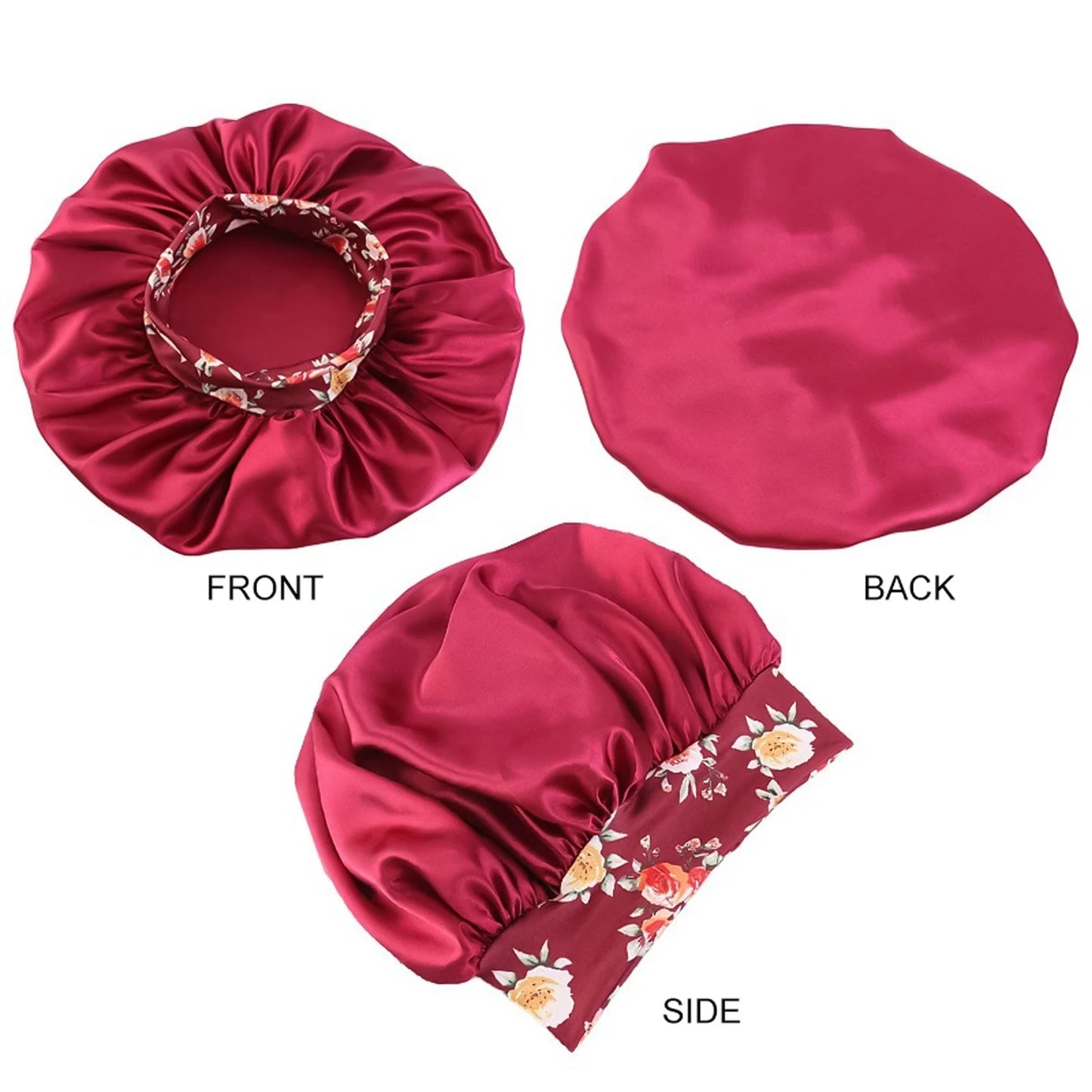 Bonnet de protection en satin.