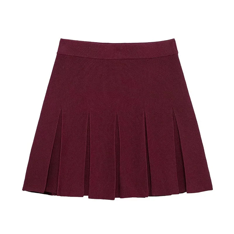 Ensemble en laine bordeau