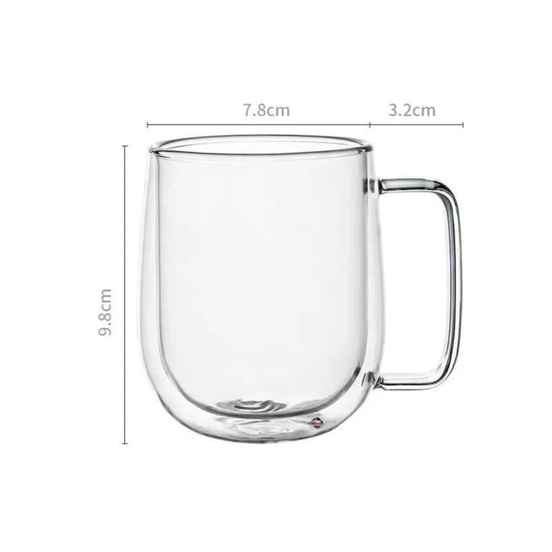 Tasse en Verre Borosilicate Résistant à la Chaleur.
