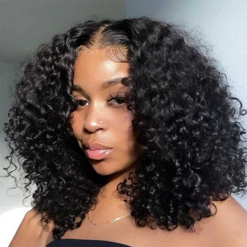 Perruque bob en cheveux humains 13x4