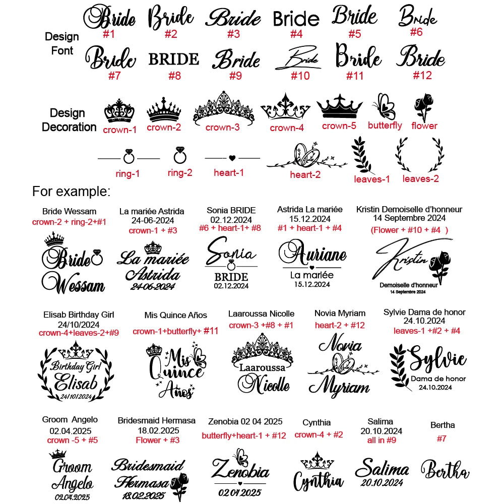 Peignoir de mariage personnalisé