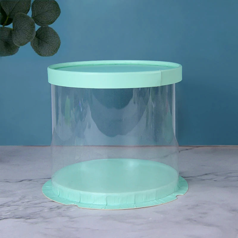 Boîtes à gâteau transparentes.
