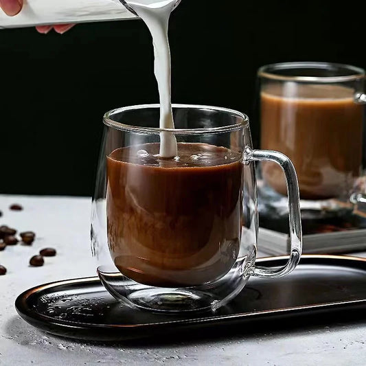 Tasse en Verre Borosilicate Résistant à la Chaleur.