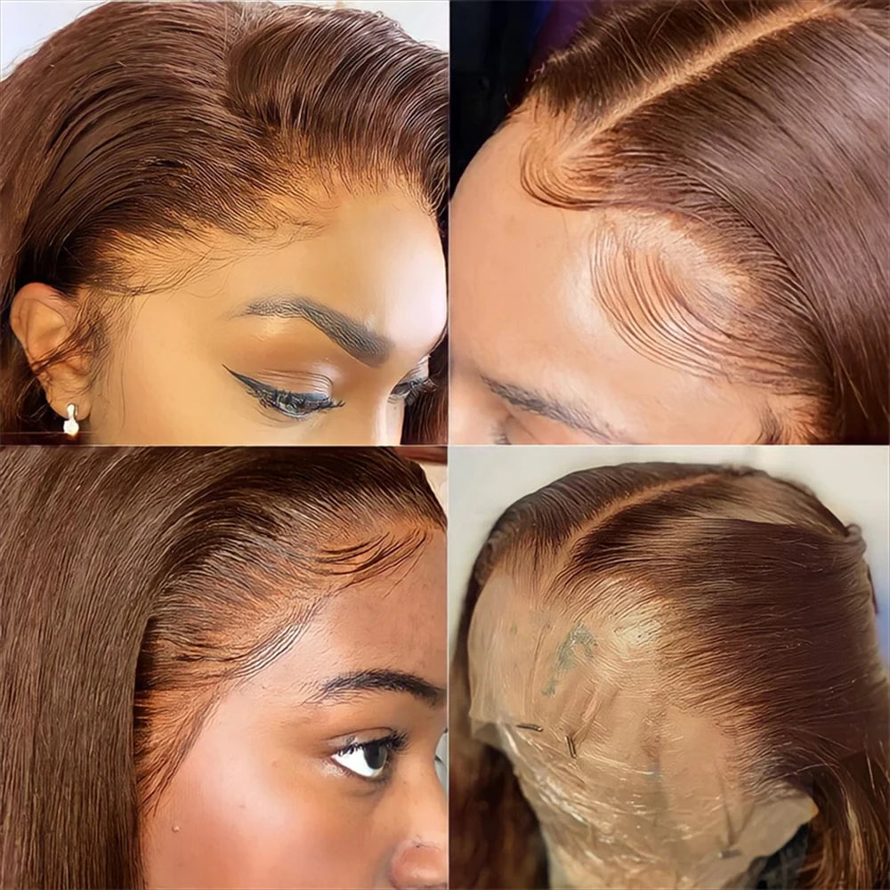 Cheveux Humains Couleur Chocolat Marron