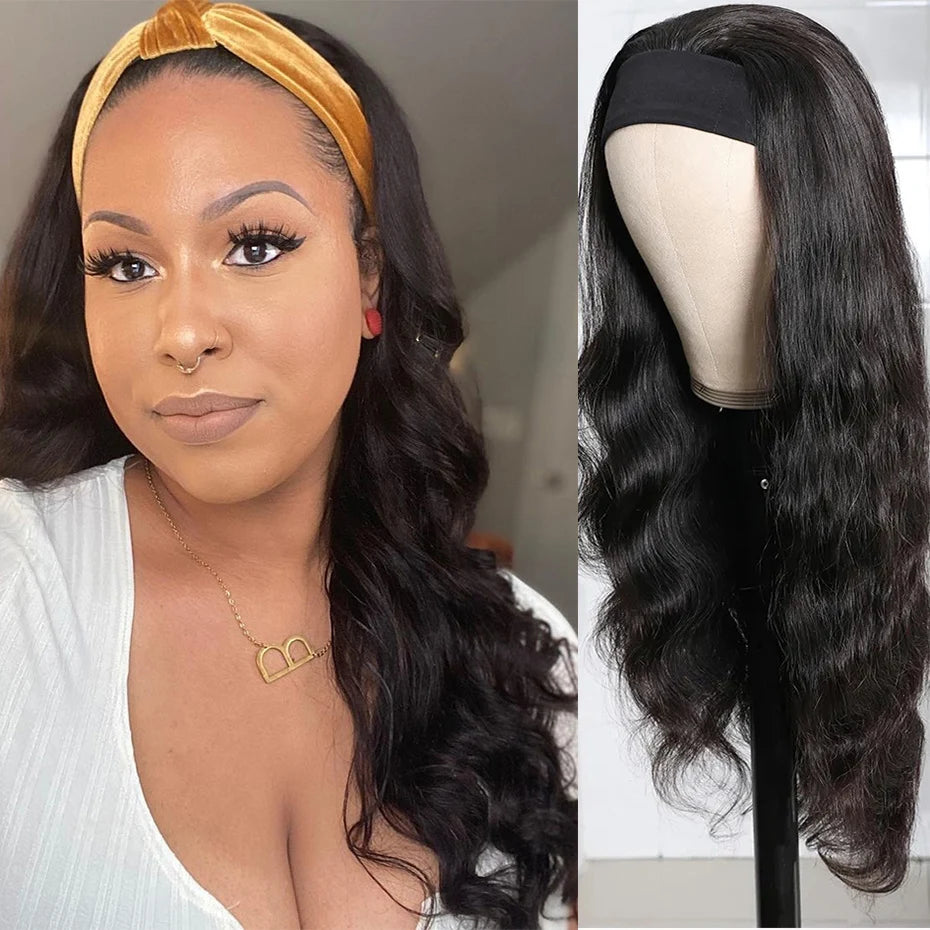 Perruque bando Human Hair Kinky Curly