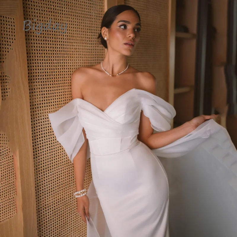 Élégante robe de mariée sirène.