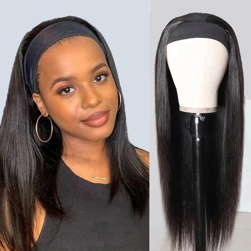 Perruque bando Human Hair Kinky Curly