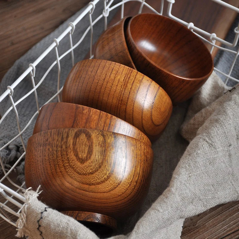 Bol en bois, style japonais