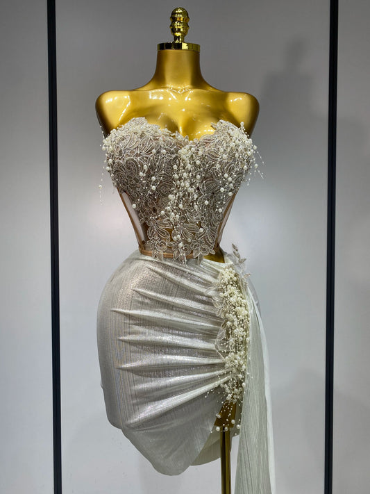 Ensemble deux pièces élégant et sexy en maille transparente pour femmes