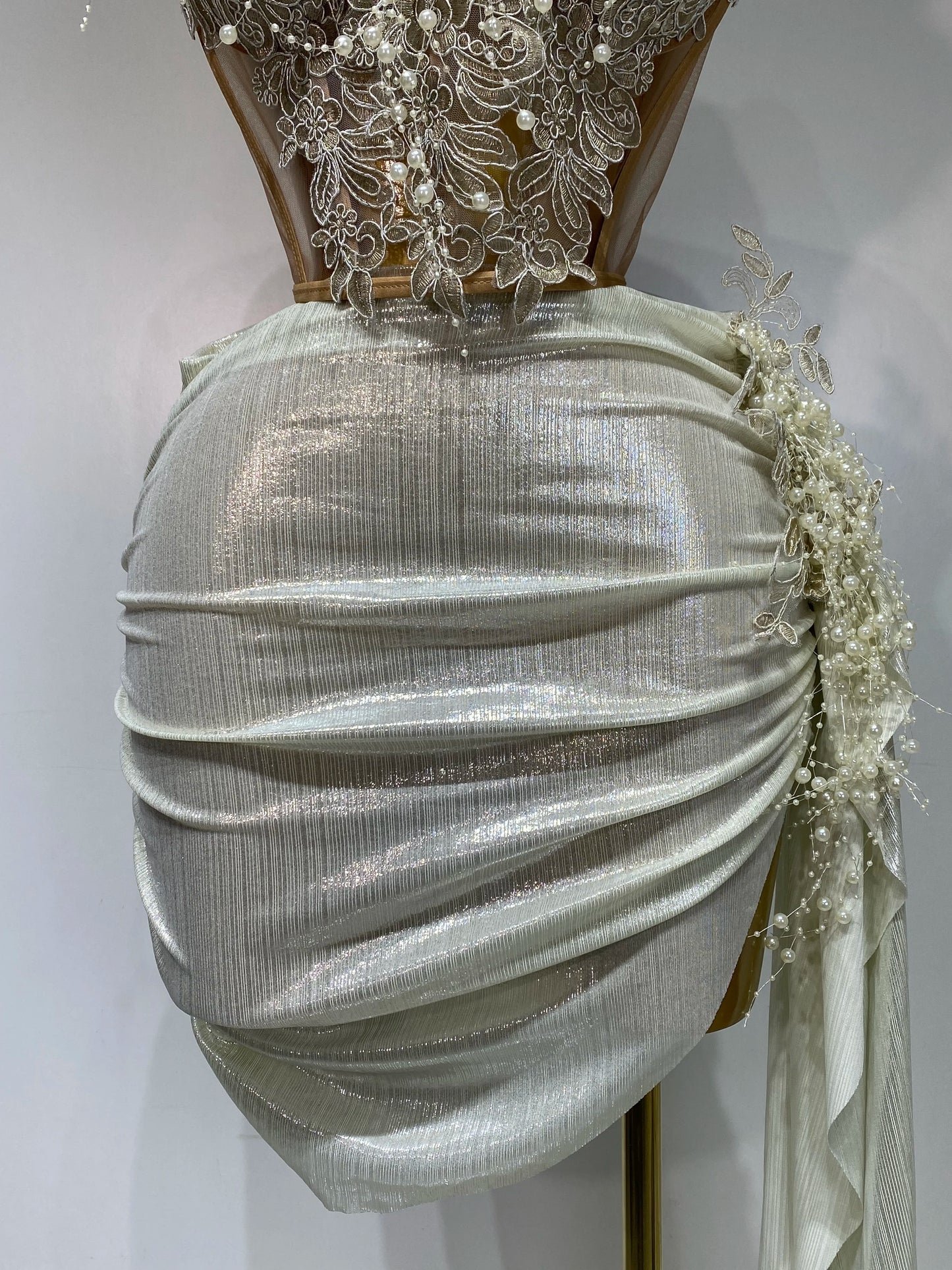 Ensemble deux pièces élégant et sexy en maille transparente pour femmes