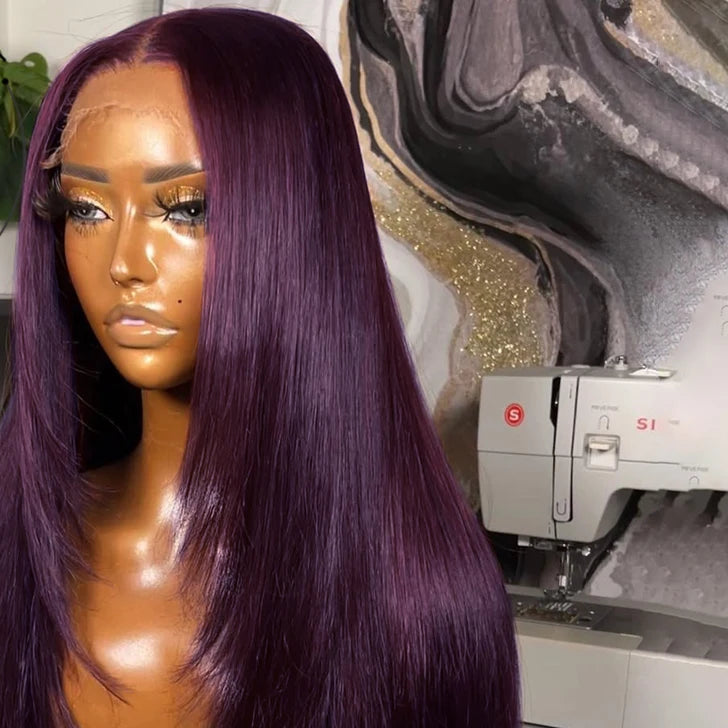 Perruque blend hair preepilée à couches dégradées