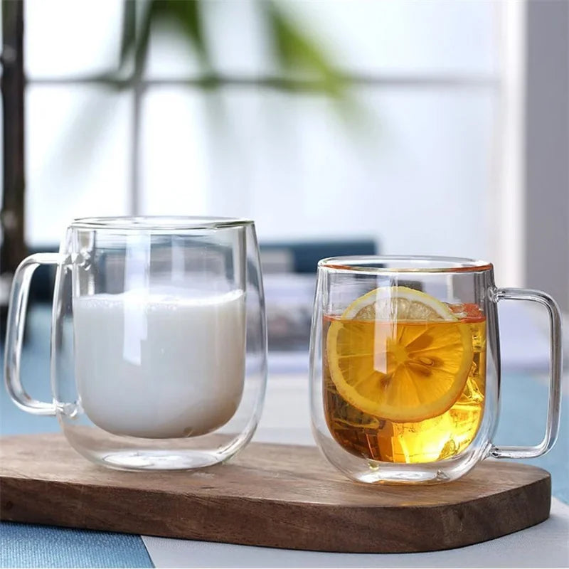 Tasse en Verre Borosilicate Résistant à la Chaleur.