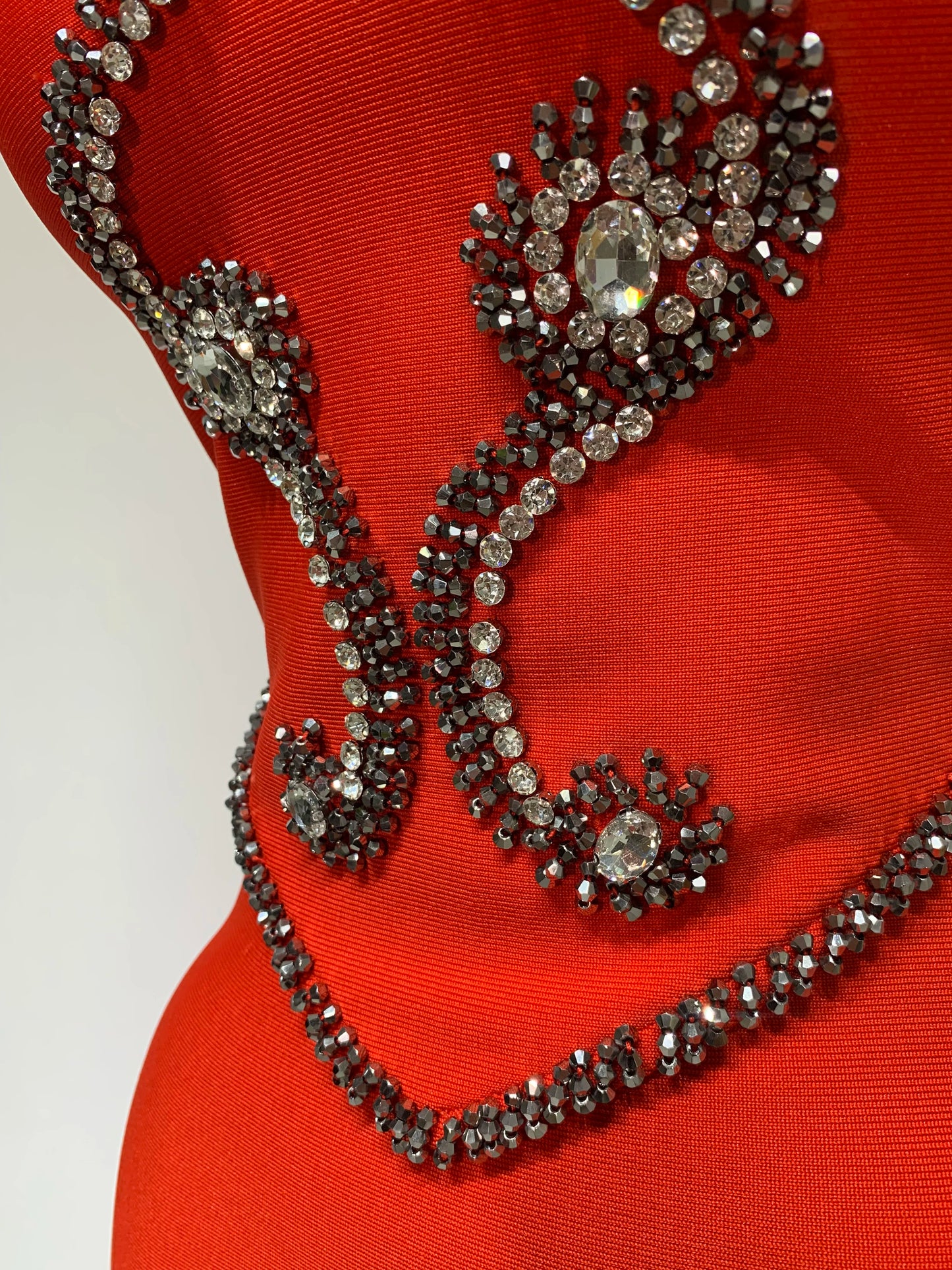 Robe longue moulante sans bretelles