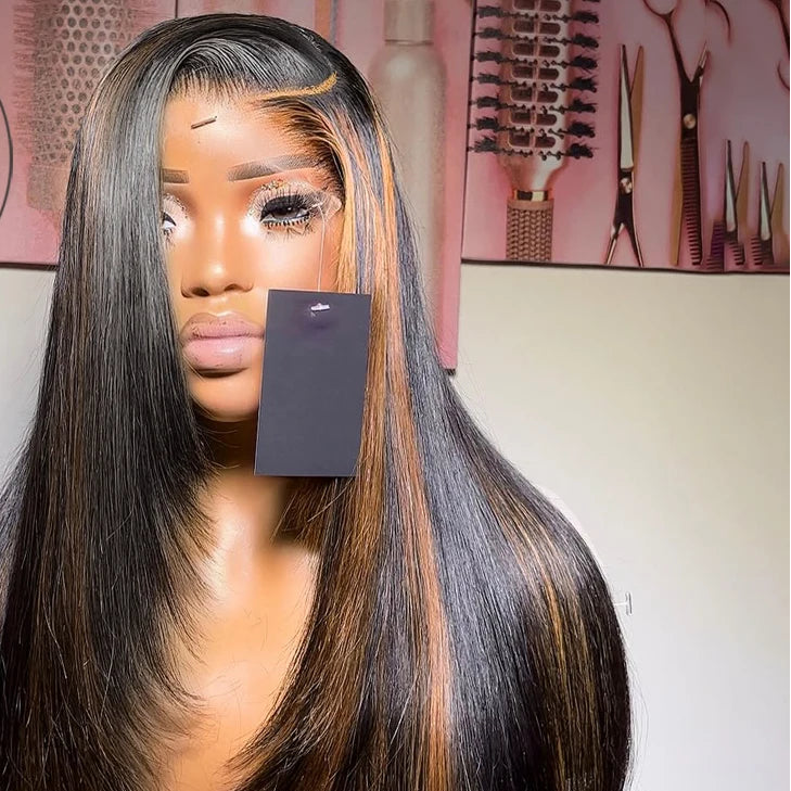 Perruque blend hair preepilée à couches dégradées