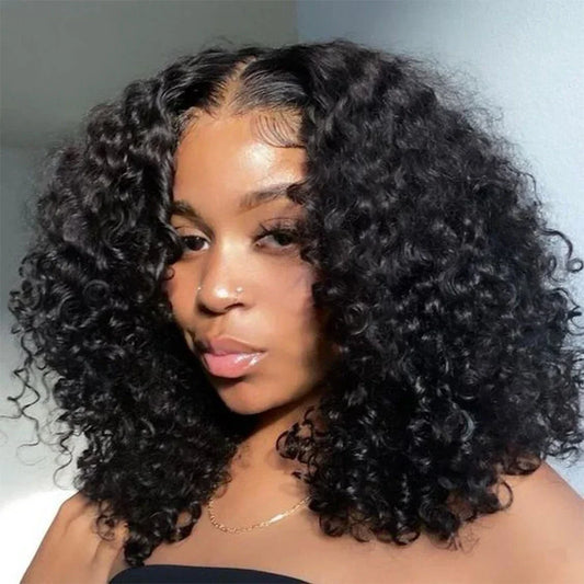 Perruque bob en cheveux humains 13x4