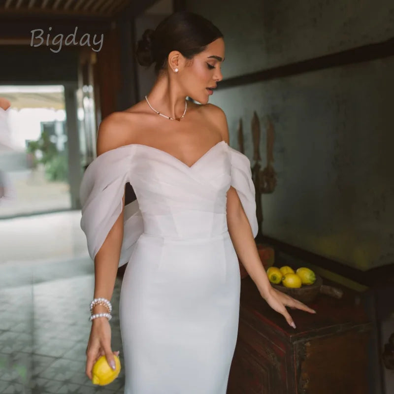 Élégante robe de mariée sirène.